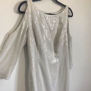 White Sequin Dress